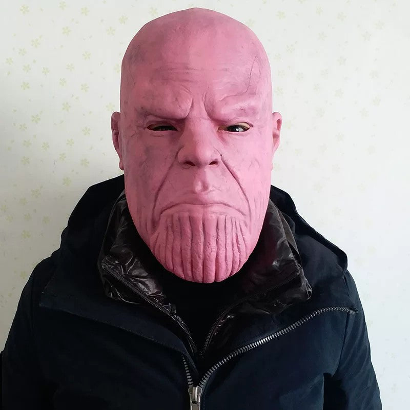 Thanos Latex Mask – Marvel Avengers Cosplay Full Head Helmet for Halloween & Comic-Con