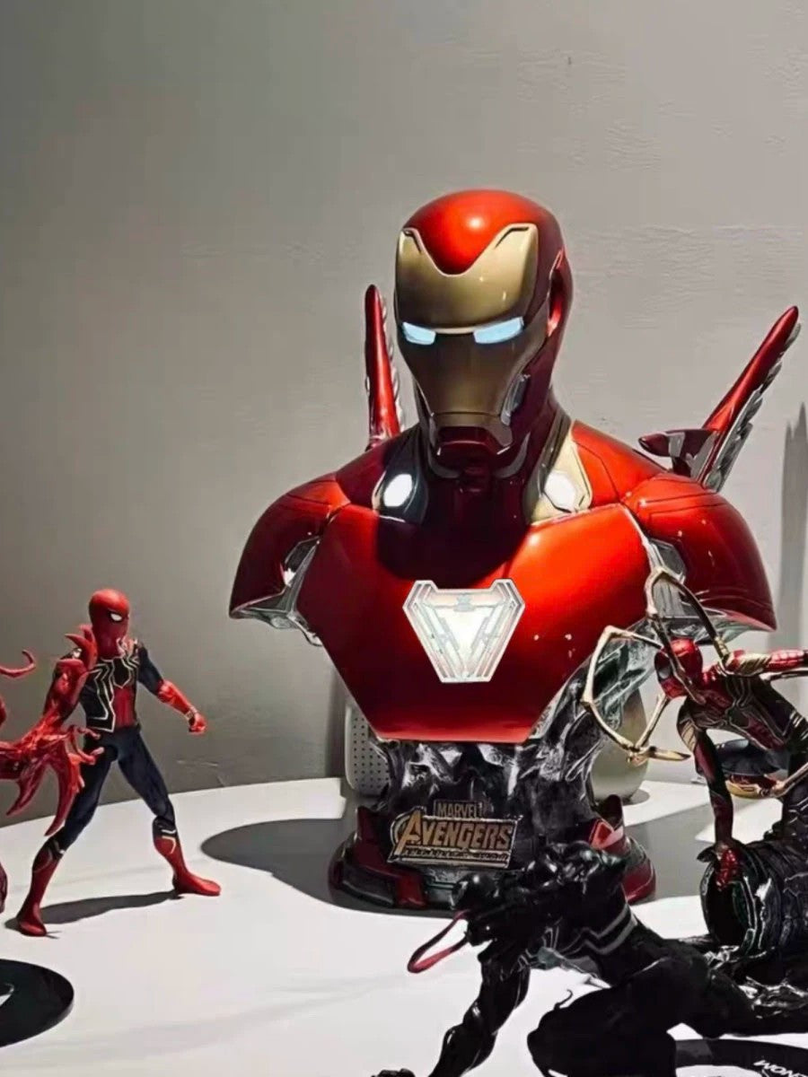 Avengers – Iron Man MK47 Light-Up Bust – Marvel Collectible Resin Statue – Display Piece
