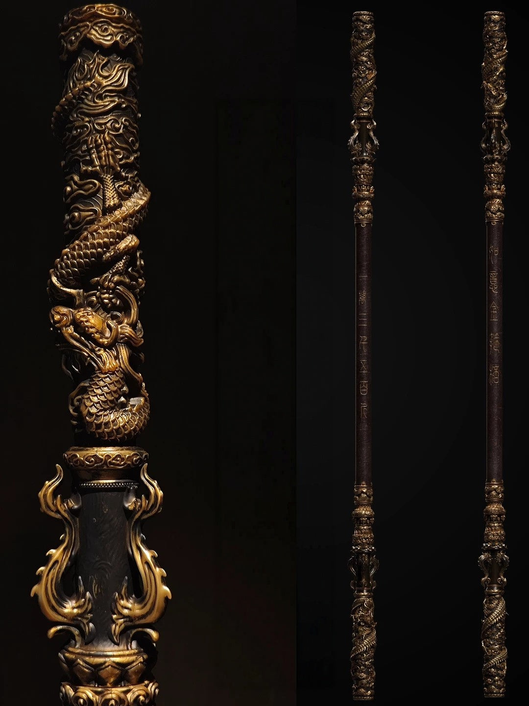 Mythic Black Wukong – Ruyi Jingu Bang 2.0 – Metal Retractable 1:1 Weapon – Journey to the West