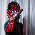 Life-size Metal Infinity Gauntlet Thanos Cosplay - Infinity Gauntlet Iron Man 1:1 Movie Replica Prop with Magnetic Stones