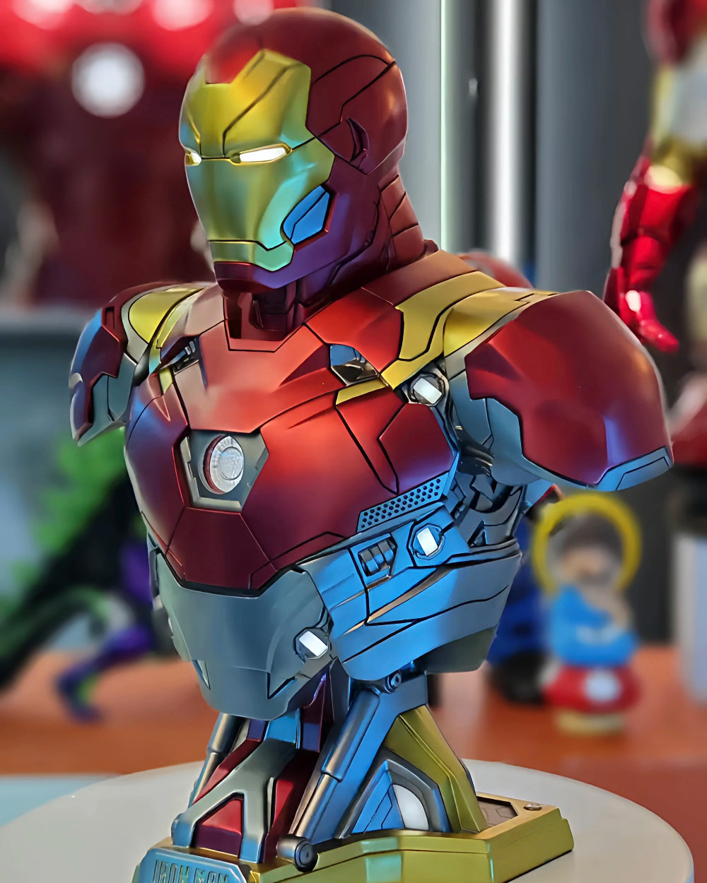 Avengers – Iron Man MK47 Light-Up Bust – Marvel Collectible Resin Statue – Display Piece