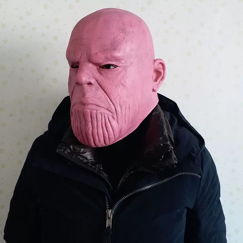 Thanos Latex Mask – Marvel Avengers Cosplay Full Head Helmet for Halloween & Comic-Con