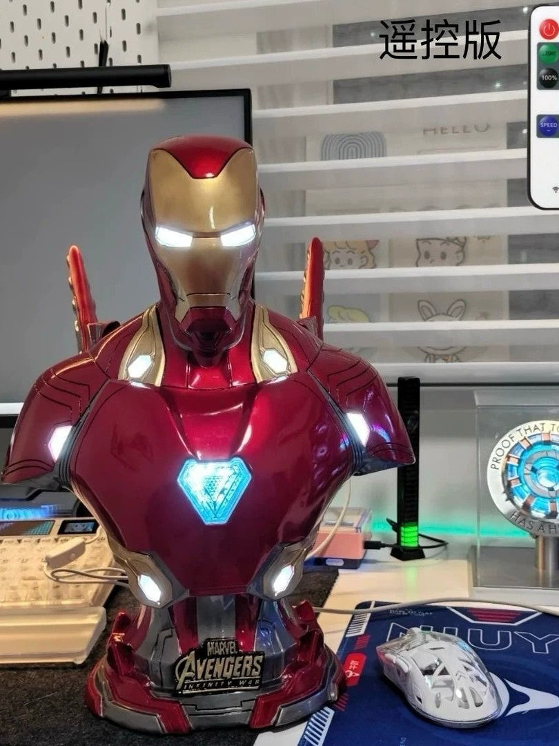 Avengers – Iron Man MK47 Light-Up Bust – Marvel Collectible Resin Statue – Display Piece
