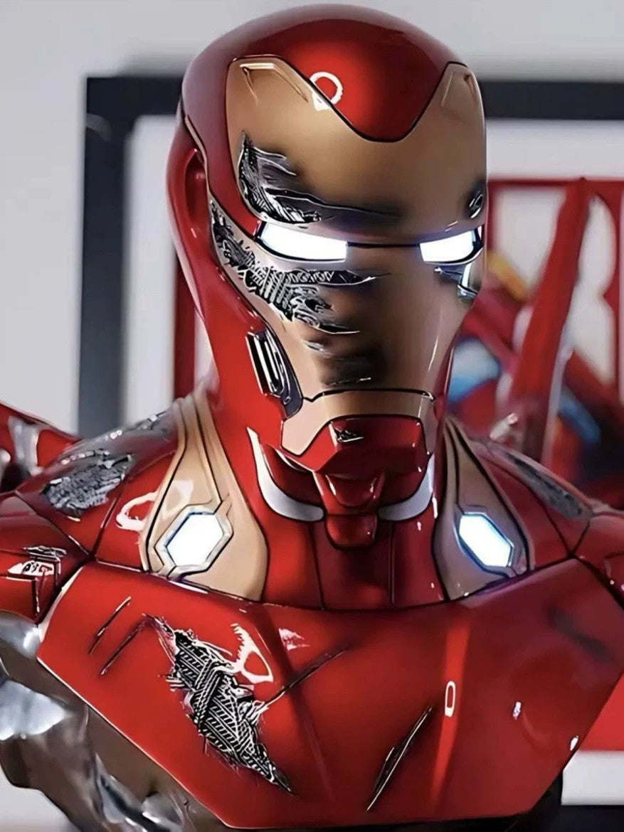 Avengers – Iron Man MK47 Light-Up Bust – Marvel Collectible Resin Statue – Display Piece