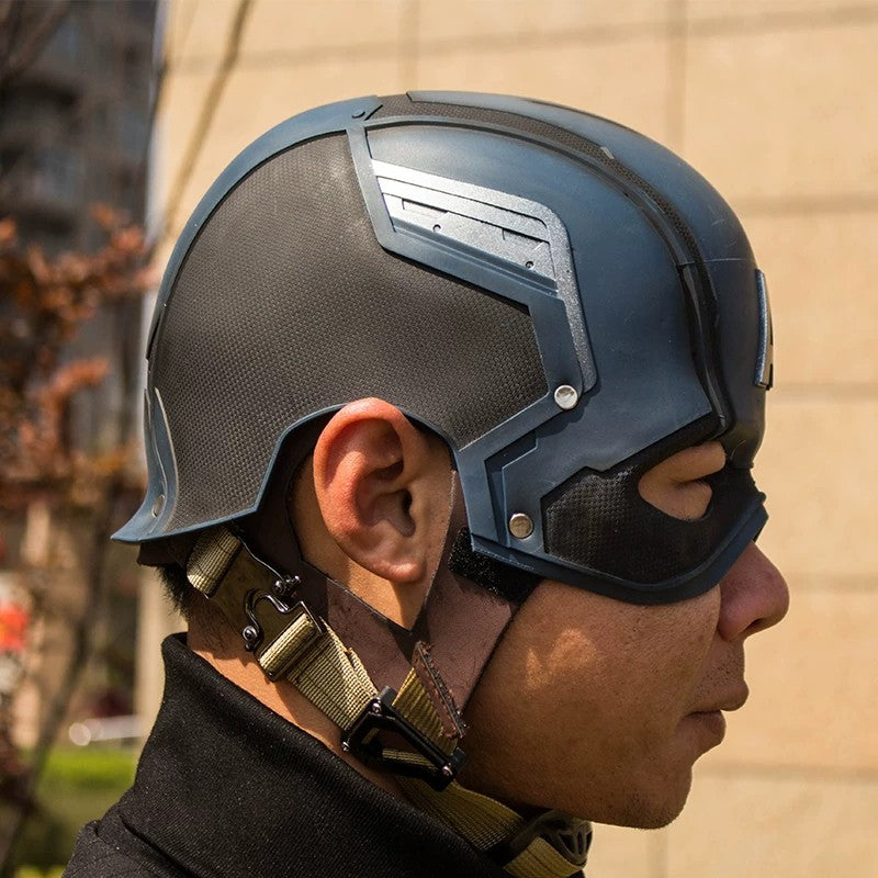Avengers Captain America 1:1 Silicone Helmet Mask – Wearable