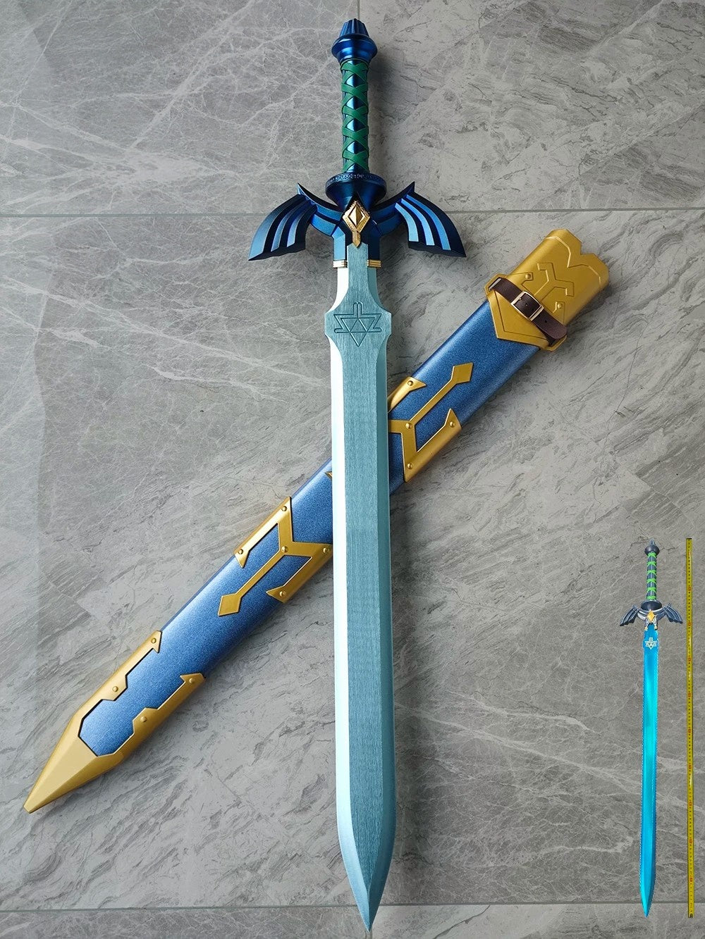 Master Sword Full Metal Model – Legend of Zelda Link 1:1 Weapon COS Prop – Unsharpened Blade