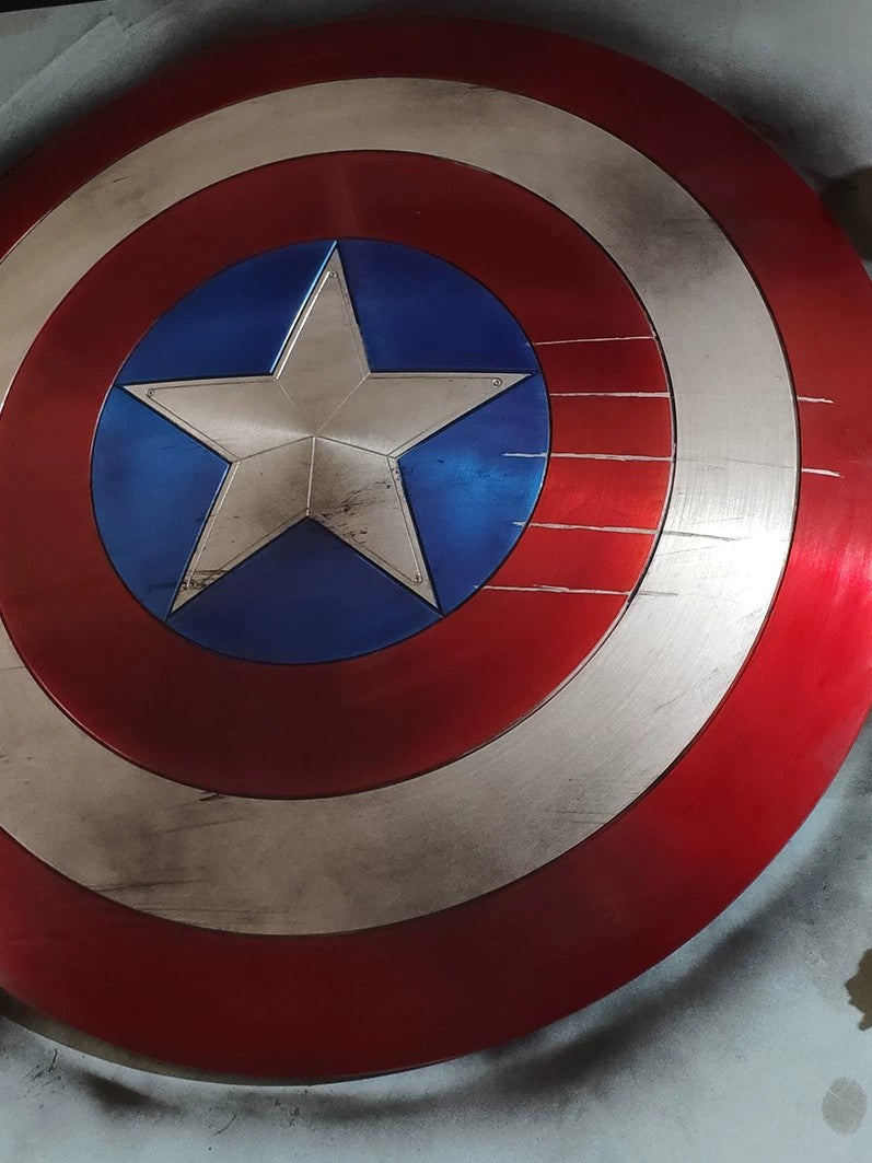 Captain America Shield 2.0 - Full Metal 1:1 Scale Aluminum Reforged Shield - Marvel Hero Prop Replica