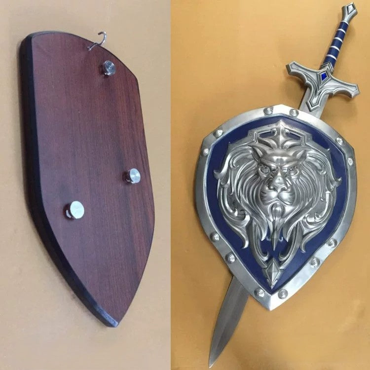 Warcraft Movie – Stormwind Soldier Sword &Shield Set – 1:1 Scale Collectible – Unsharpened