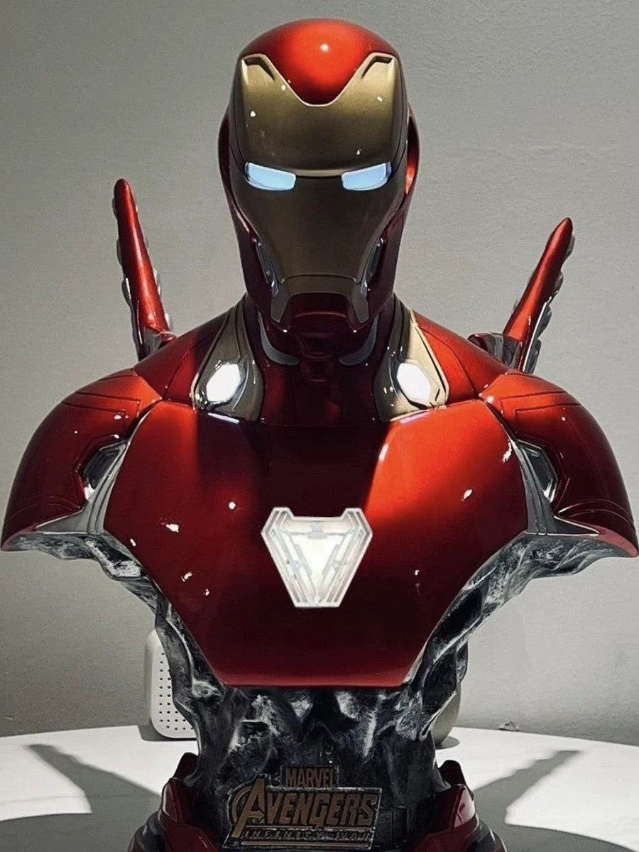 Avengers – Iron Man MK47 Light-Up Bust – Marvel Collectible Resin Statue – Display Piece