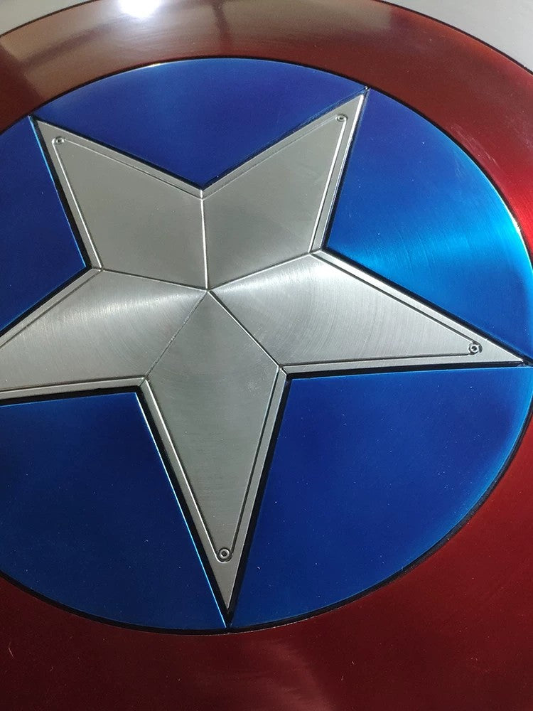 Captain America Shield 2.0 - Full Metal 1:1 Scale Aluminum Reforged Shield - Marvel Hero Prop Replica