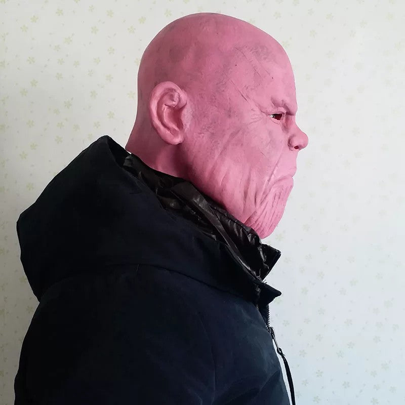 Thanos Latex Mask – Marvel Avengers Cosplay Full Head Helmet for Halloween & Comic-Con