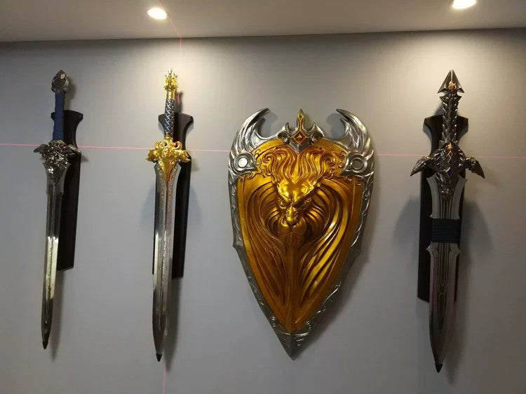 Warcraft Movie – Stormwind Soldier Sword &Shield Set – 1:1 Scale Collectible – Unsharpened