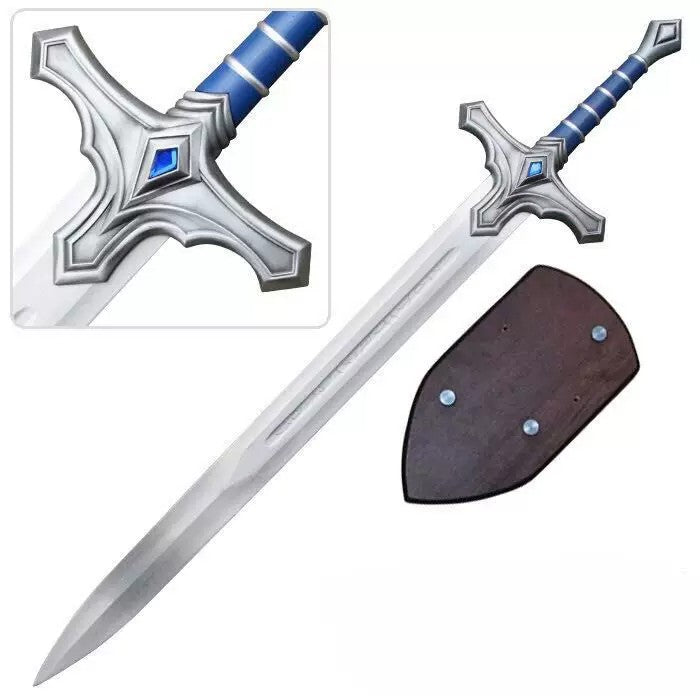 Warcraft Movie – Stormwind Soldier Sword &Shield Set – 1:1 Scale Collectible – Unsharpened