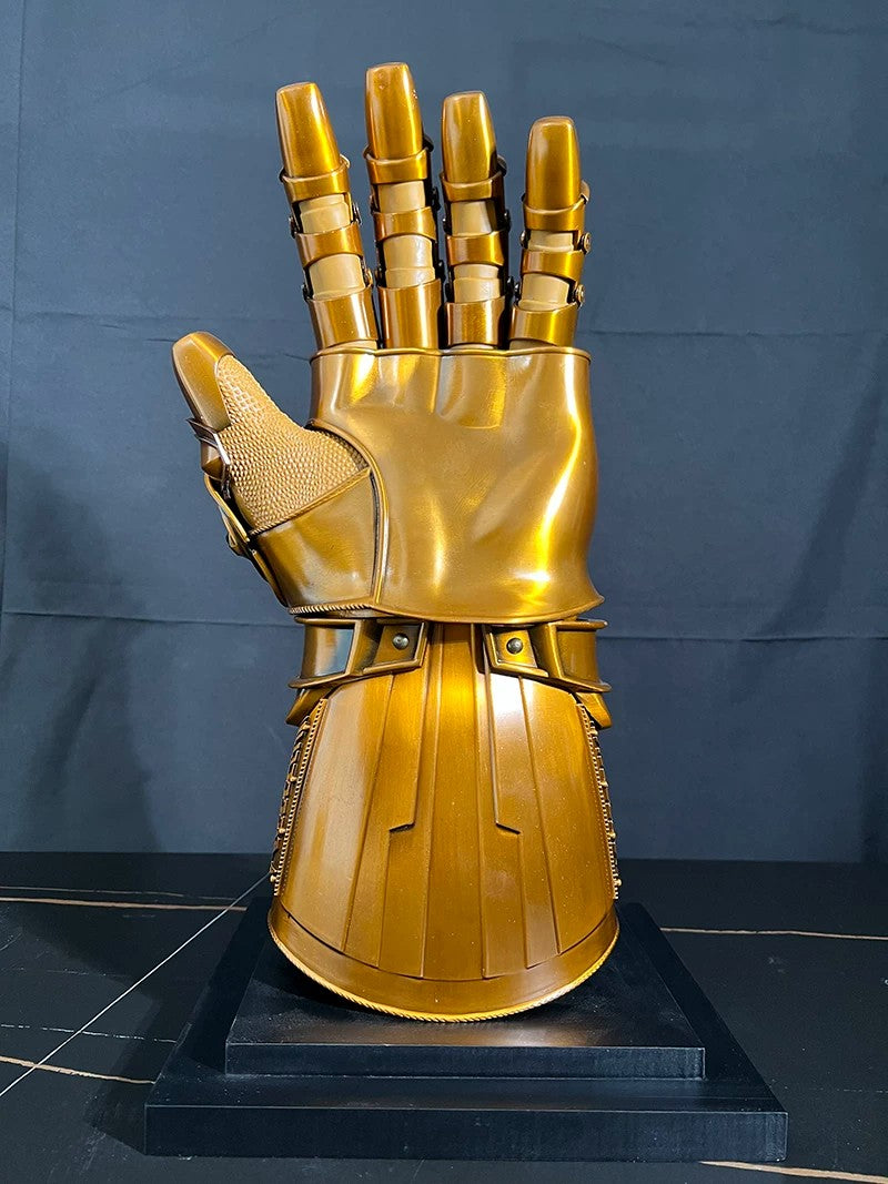 Life-size Metal Infinity Gauntlet Thanos Cosplay - Infinity Gauntlet Iron Man 1:1 Movie Replica Prop with Magnetic Stones
