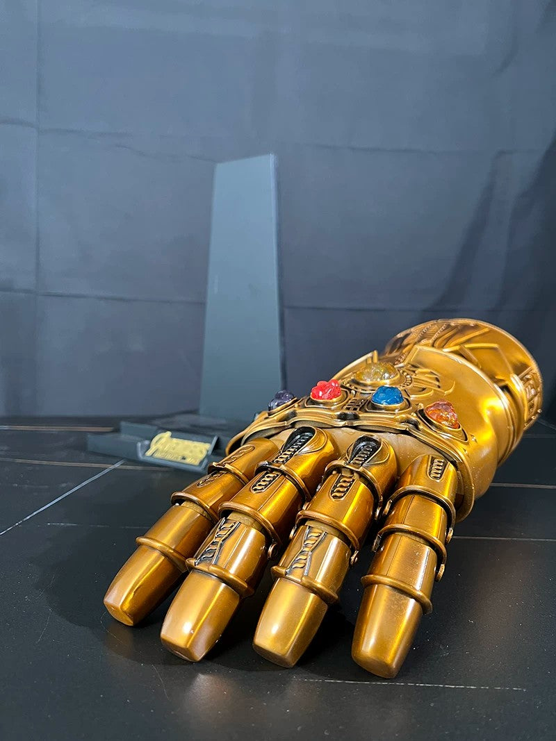 Life-size Metal Infinity Gauntlet Thanos Cosplay - Infinity Gauntlet Iron Man 1:1 Movie Replica Prop with Magnetic Stones