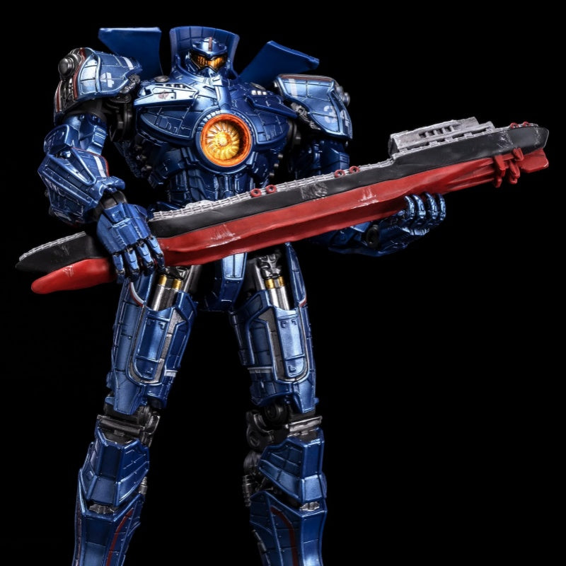 Pacific Rim Gipsy Danger Mecha Action Figure - Fully Poseable 8" Robot Model Toy with LED Lights & Accessories, Perfect Gift for Sci-Fi & Anime Fans