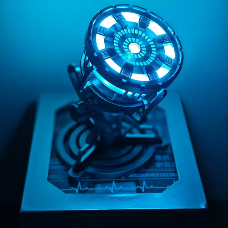 Iron Man Mark III Tony Stark Chest Lamp – 3rd-Gen Palladium Reactor Mechanical Desktop Display | Tech-Inspired Gift for Boyfriend | Collector-Grade Model