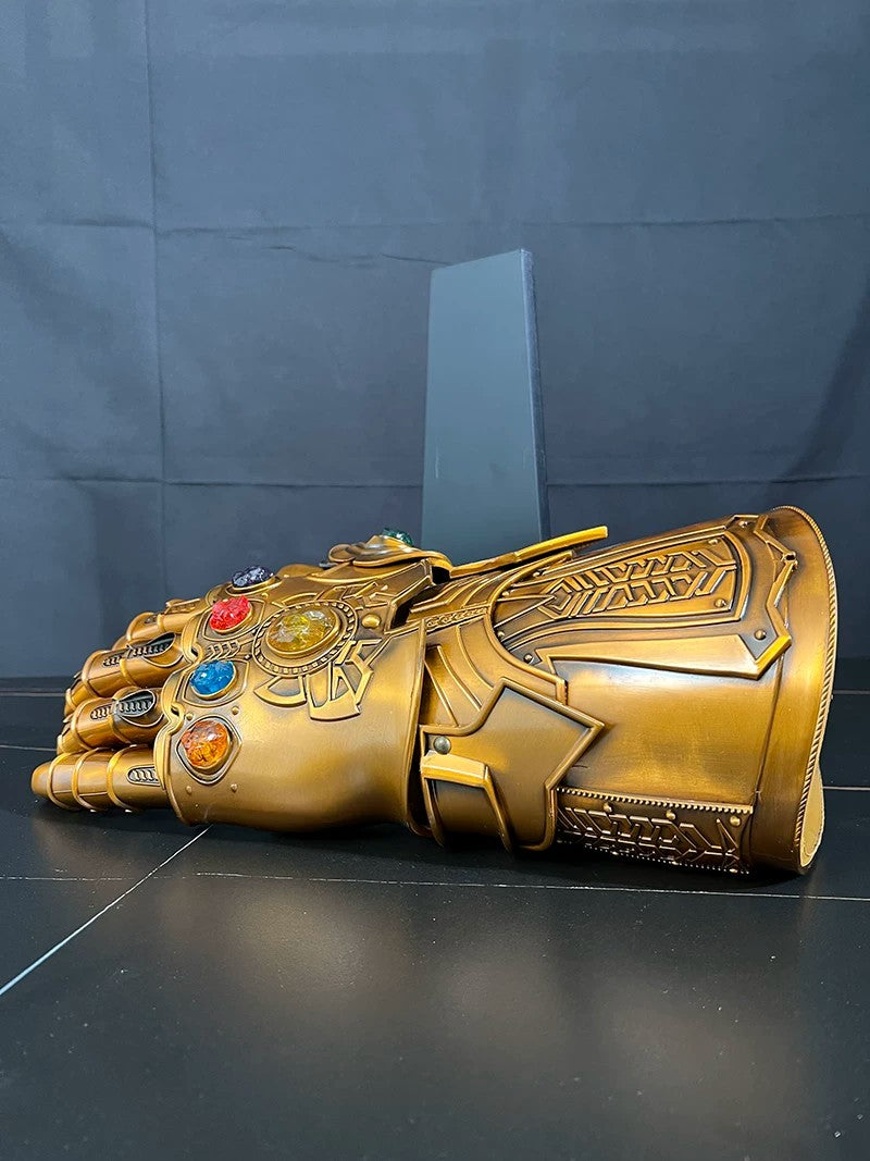 Life-size Metal Infinity Gauntlet Thanos Cosplay - Infinity Gauntlet Iron Man 1:1 Movie Replica Prop with Magnetic Stones