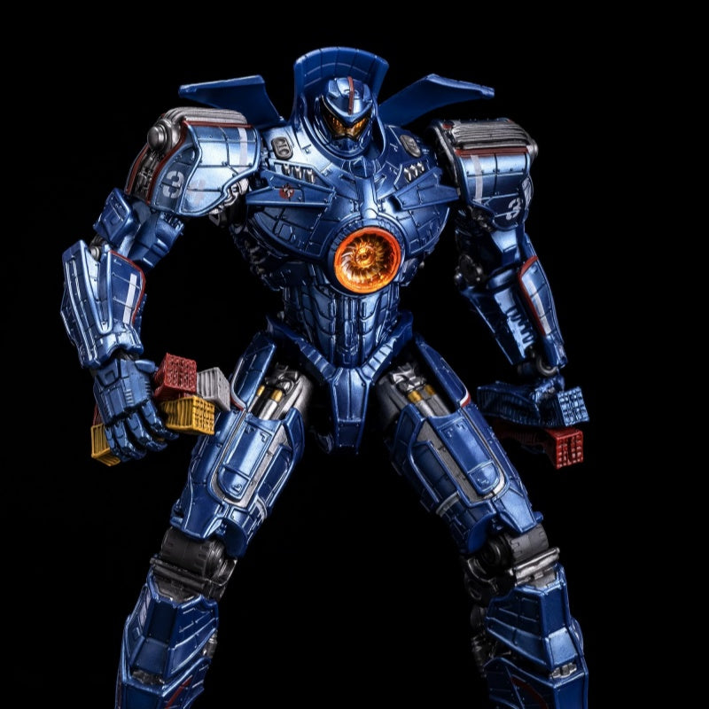 Pacific Rim Gipsy Danger Mecha Action Figure - Fully Poseable 8" Robot Model Toy with LED Lights & Accessories, Perfect Gift for Sci-Fi & Anime Fans