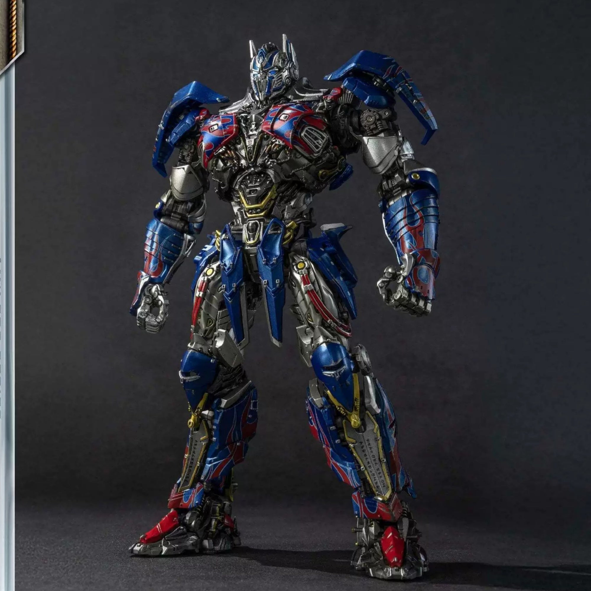 Transformers Optimus Prime Pro Model Kit | Articulated Mecha Action Figure with LED Eyes & Weapon Accessories