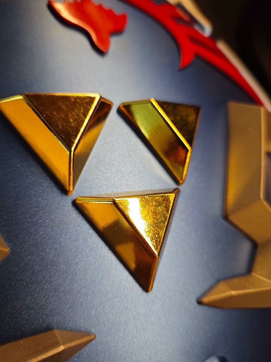Legend of Zelda – Master Hylian Shield – Tears of the Kingdom / Breath of the Wild – 1:1 Scale Metal Collectible