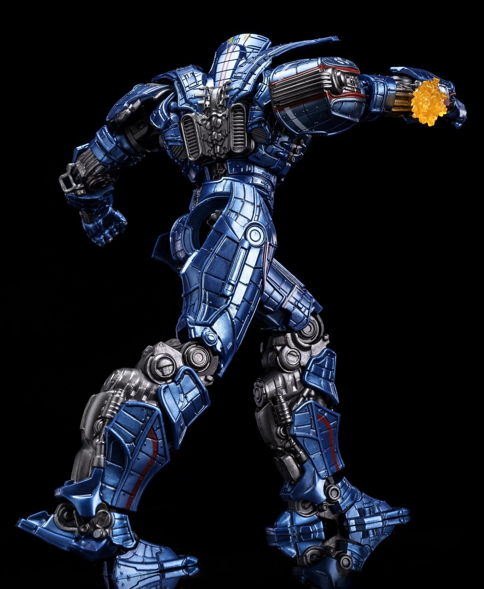Pacific Rim Gipsy Danger Mecha Action Figure - Fully Poseable 8" Robot Model Toy with LED Lights & Accessories, Perfect Gift for Sci-Fi & Anime Fans