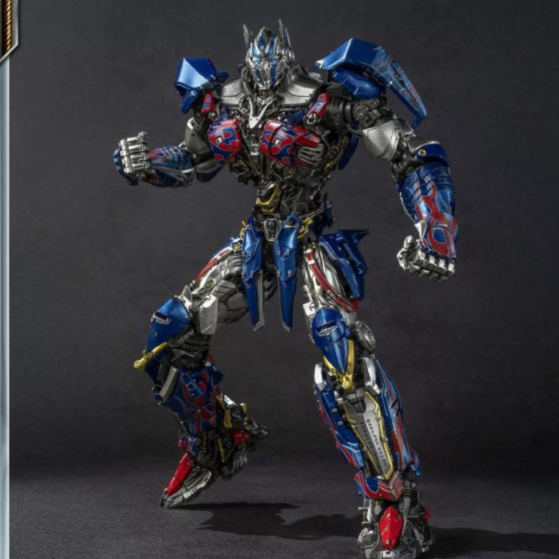 Transformers Optimus Prime Pro Model Kit | Articulated Mecha Action Figure with LED Eyes & Weapon Accessories