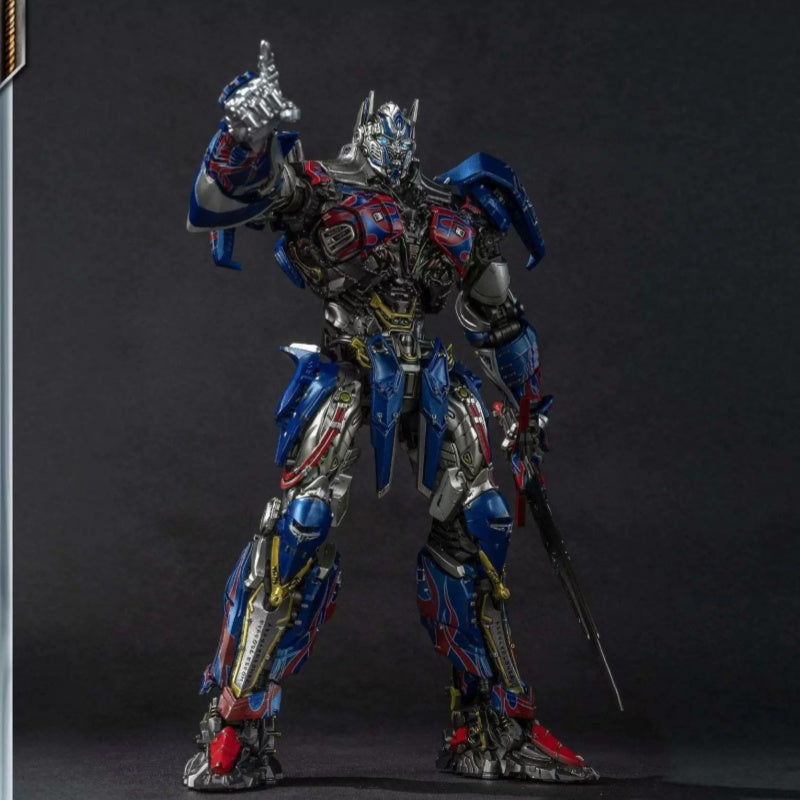 Transformers Optimus Prime Pro Model Kit | Articulated Mecha Action Figure with LED Eyes & Weapon Accessories