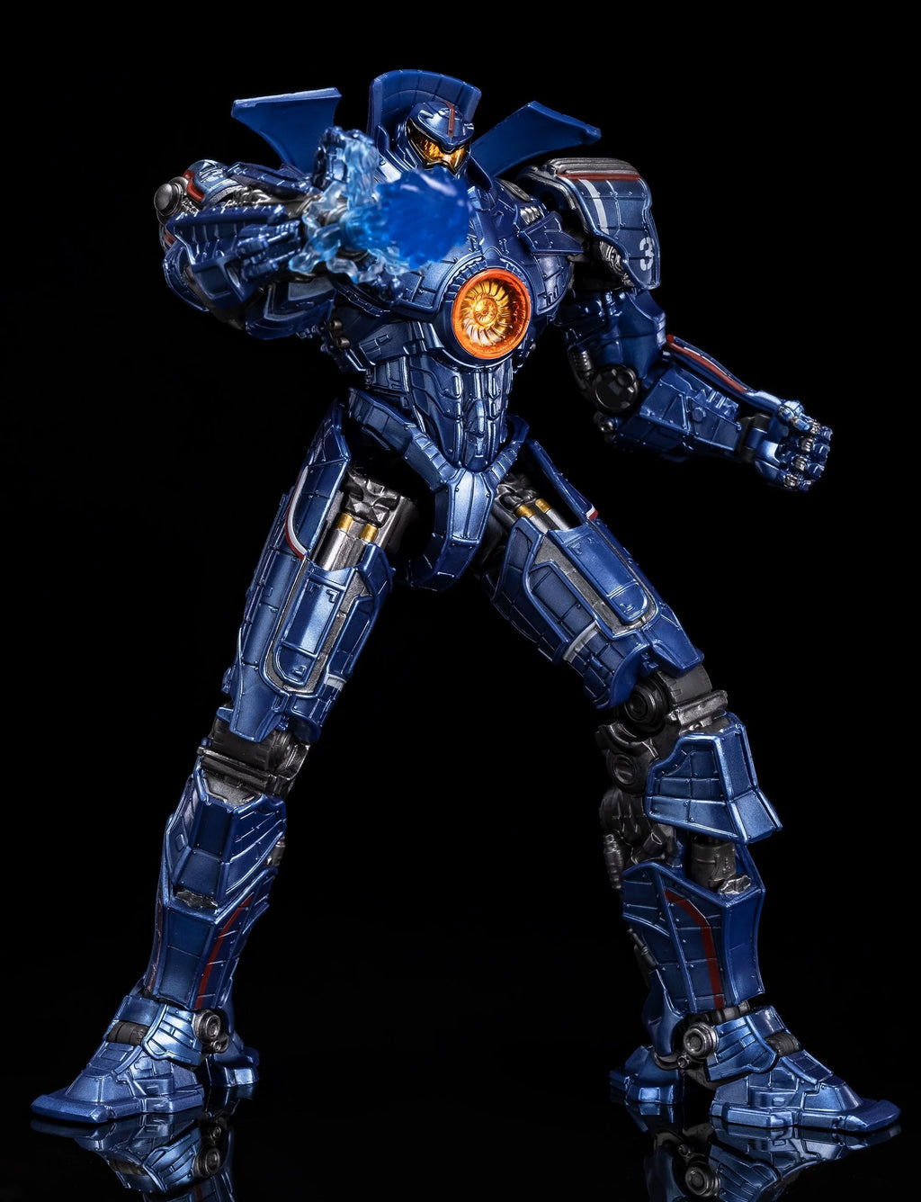 Pacific Rim Gipsy Danger Mecha Action Figure - Fully Poseable 8" Robot Model Toy with LED Lights & Accessories, Perfect Gift for Sci-Fi & Anime Fans