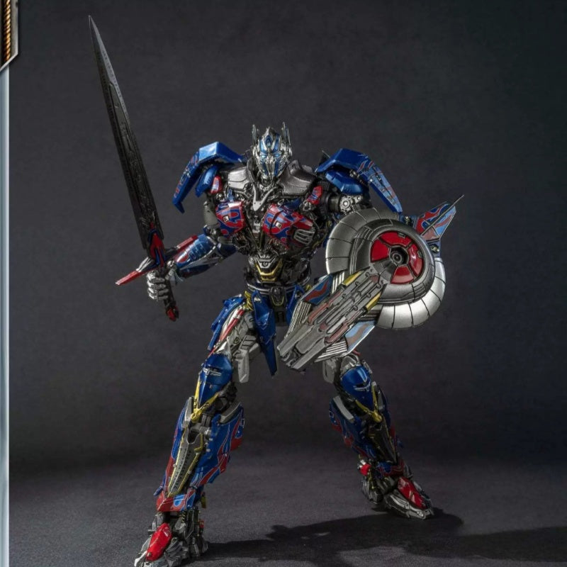 Transformers Optimus Prime Pro Model Kit | Articulated Mecha Action Figure with LED Eyes & Weapon Accessories