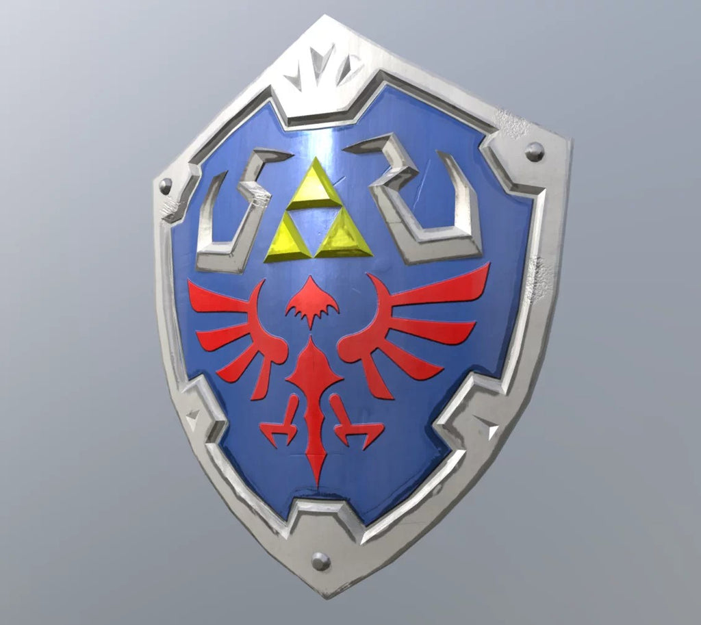 Legend of Zelda – Master Hylian Shield – Tears of the Kingdom / Breath of the Wild – 1:1 Scale Metal Collectible