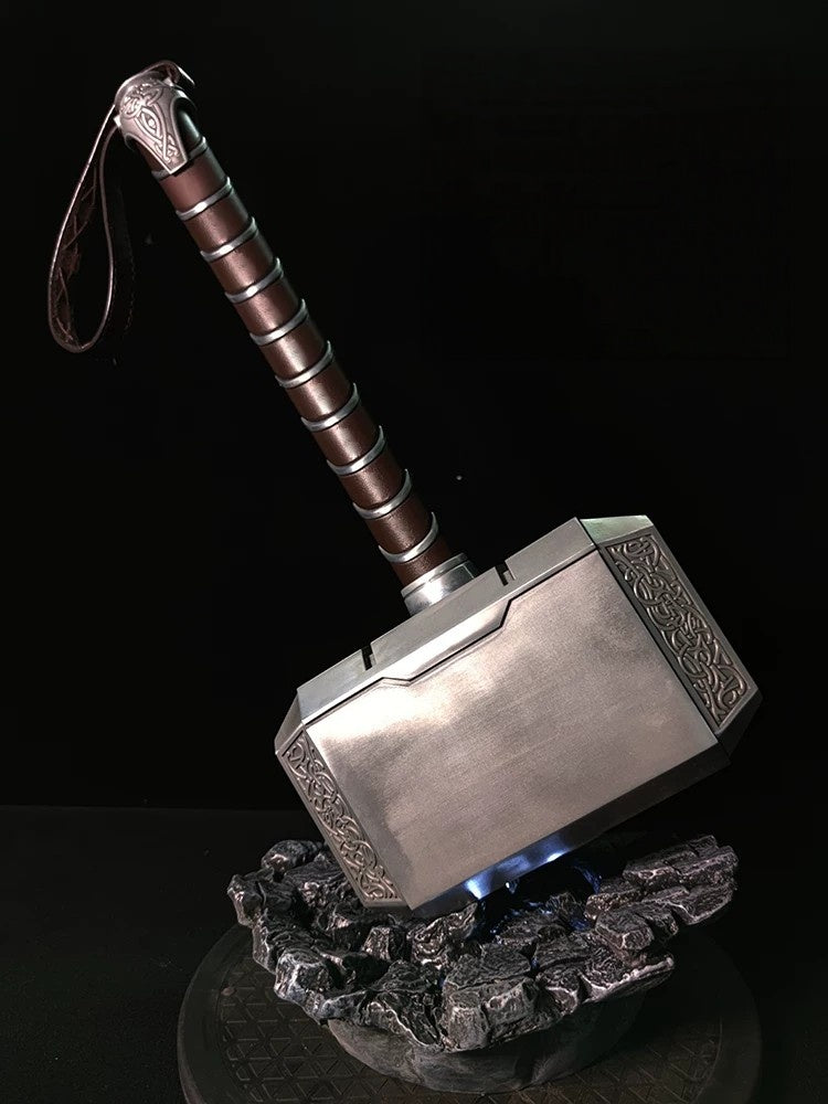 Thor's Hammer Mjolnir – 1:1 Scale All-Metal 2.0 Edition | Desktop Display Collectible | Gift for Men