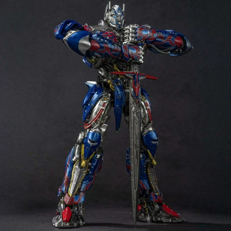 Transformers Optimus Prime Pro Model Kit | Articulated Mecha Action Figure with LED Eyes & Weapon Accessories