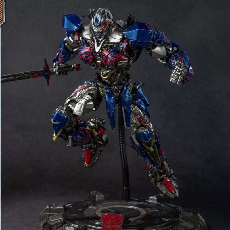 Transformers Optimus Prime Pro Model Kit | Articulated Mecha Action Figure with LED Eyes & Weapon Accessories