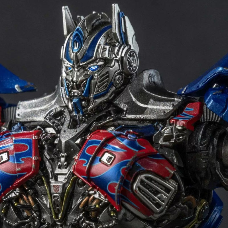 Transformers Optimus Prime Pro Model Kit | Articulated Mecha Action Figure with LED Eyes & Weapon Accessories