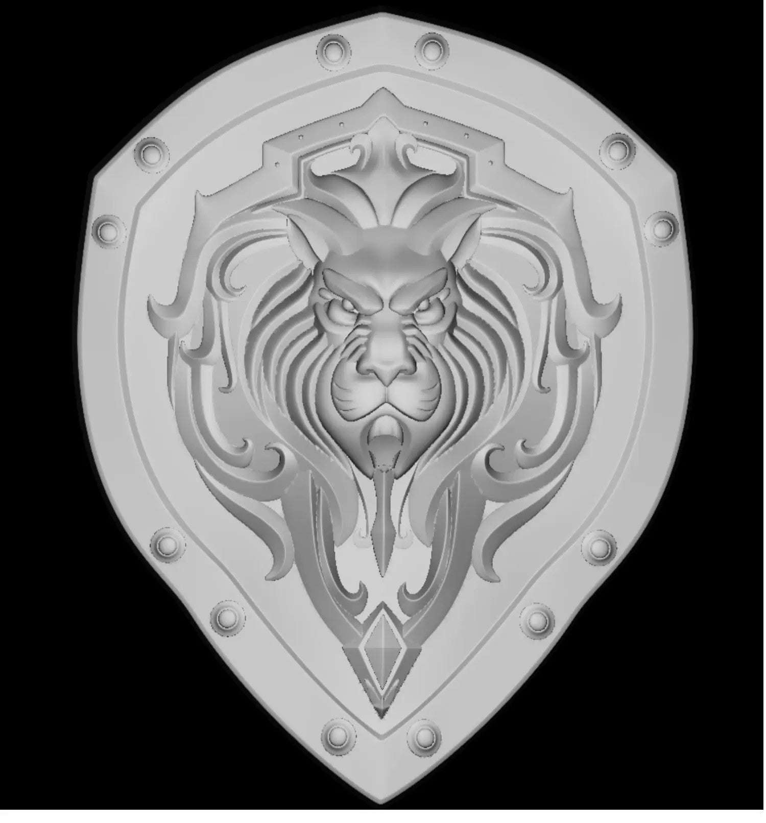 Warcraft Movie – Stormwind Soldier Sword &Shield Set – 1:1 Scale Collectible – Unsharpened