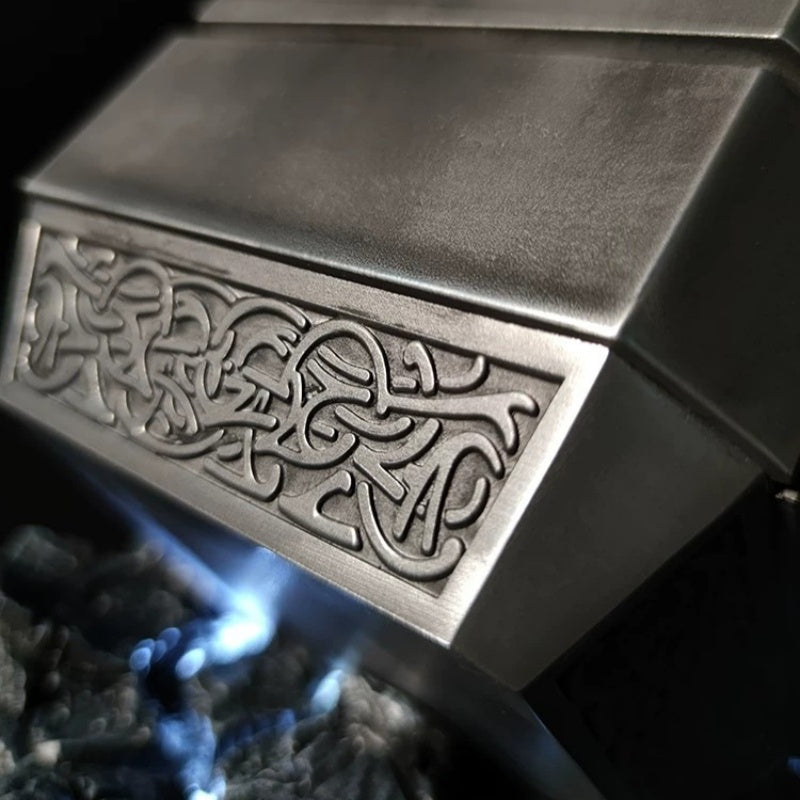 Thor's Hammer Mjolnir – 1:1 Scale All-Metal 2.0 Edition | Desktop Display Collectible | Gift for Men