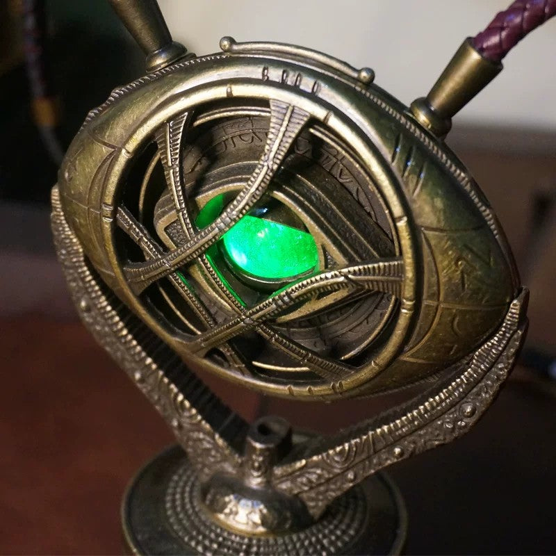 Avengers Doctor Strange Necklace – Eye of Agamotto – Infinity Stone Time Gem – Collectible Model