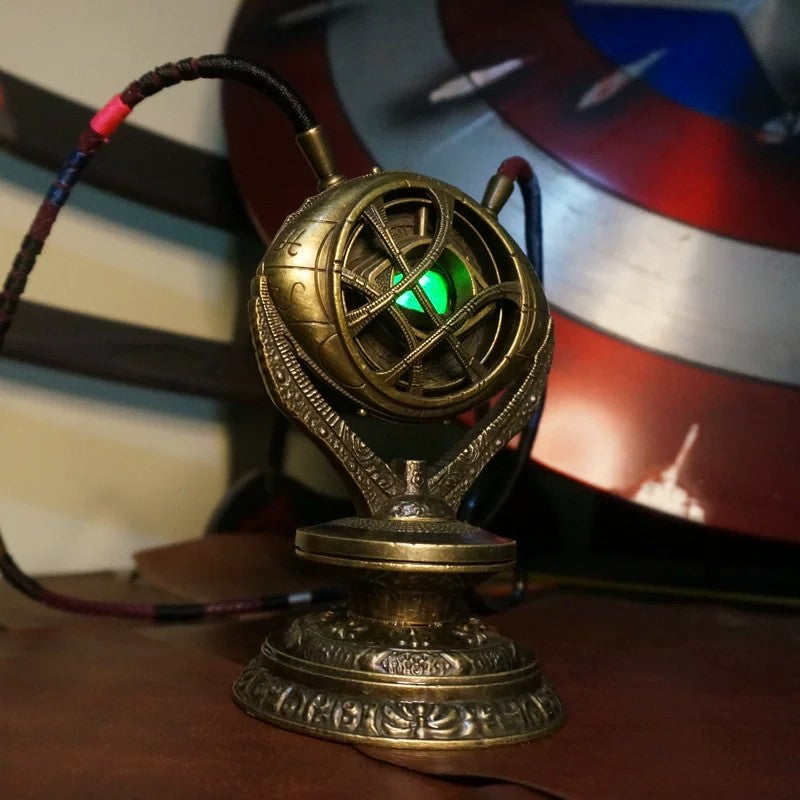 Avengers Doctor Strange Necklace – Eye of Agamotto – Infinity Stone Time Gem – Collectible Model