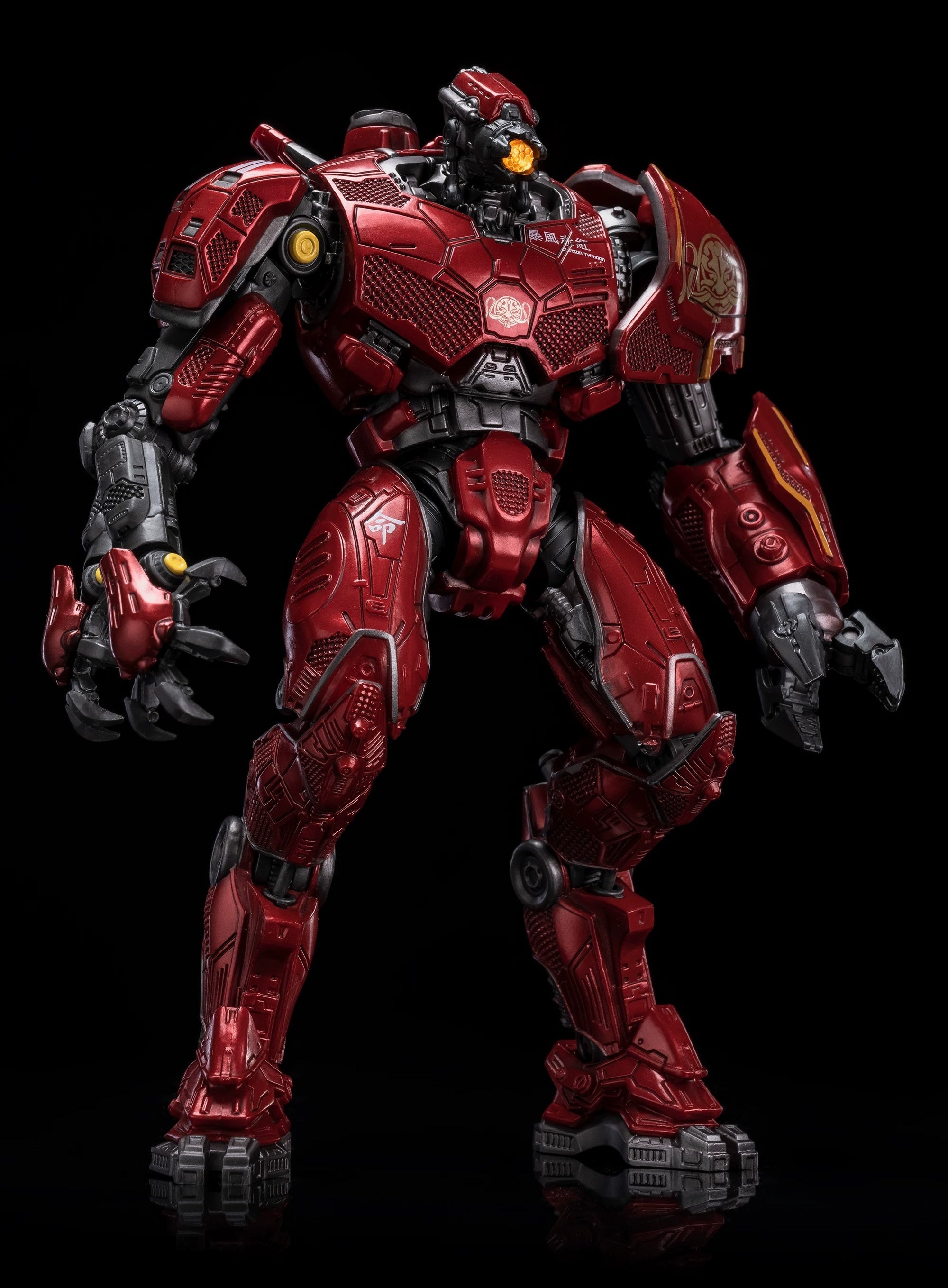 Pacific Rim Gipsy Danger Mecha Action Figure - Fully Poseable 8" Robot Model Toy with LED Lights & Accessories, Perfect Gift for Sci-Fi & Anime Fans