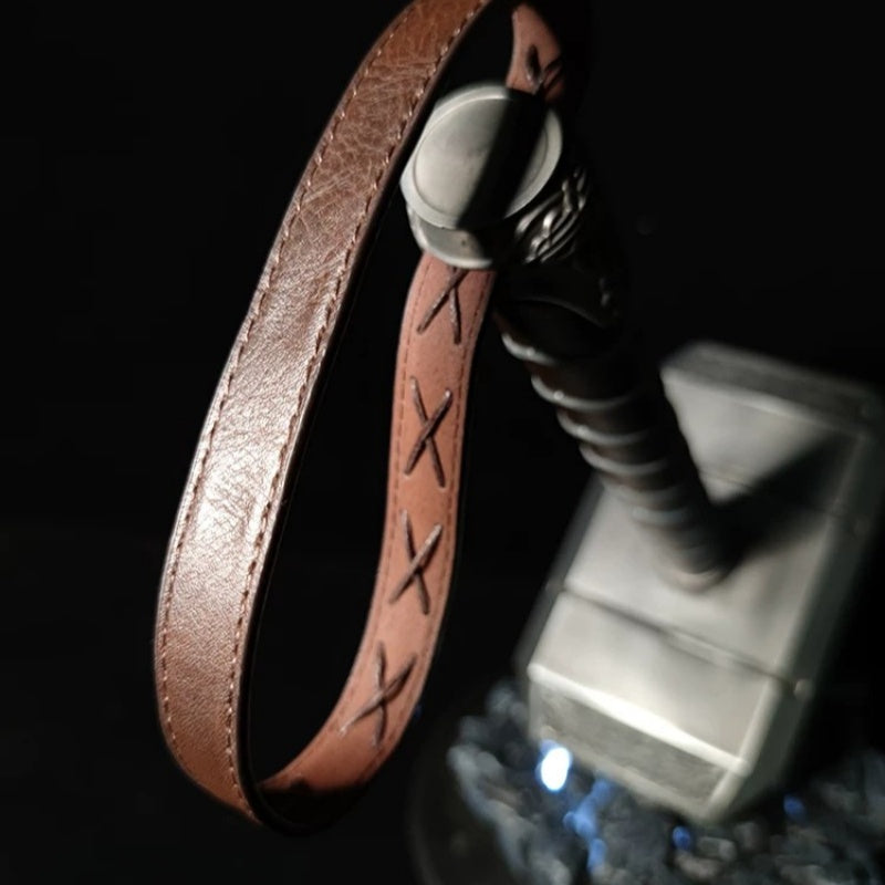Thor's Hammer Mjolnir – 1:1 Scale All-Metal 2.0 Edition | Desktop Display Collectible | Gift for Men