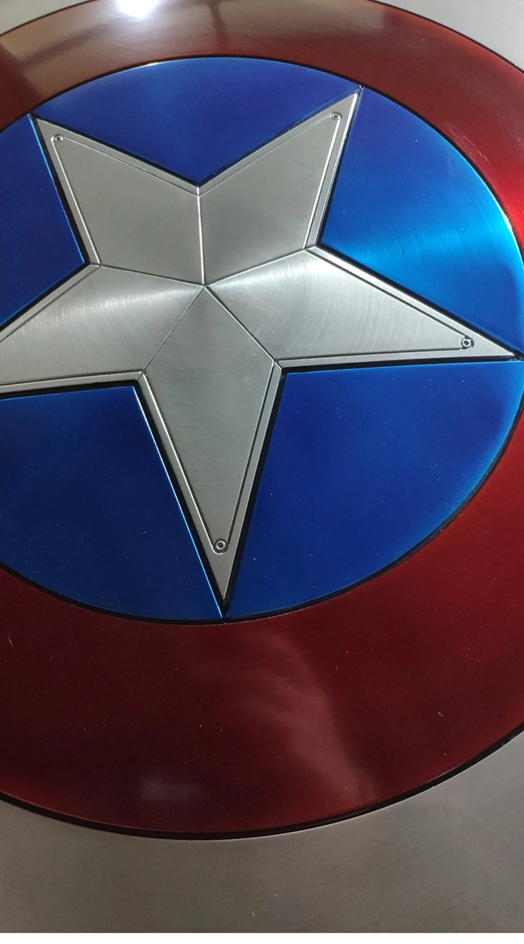 Captain America Shield 2.0 - Full Metal 1:1 Scale Aluminum Reforged Shield - Marvel Hero Prop Replica