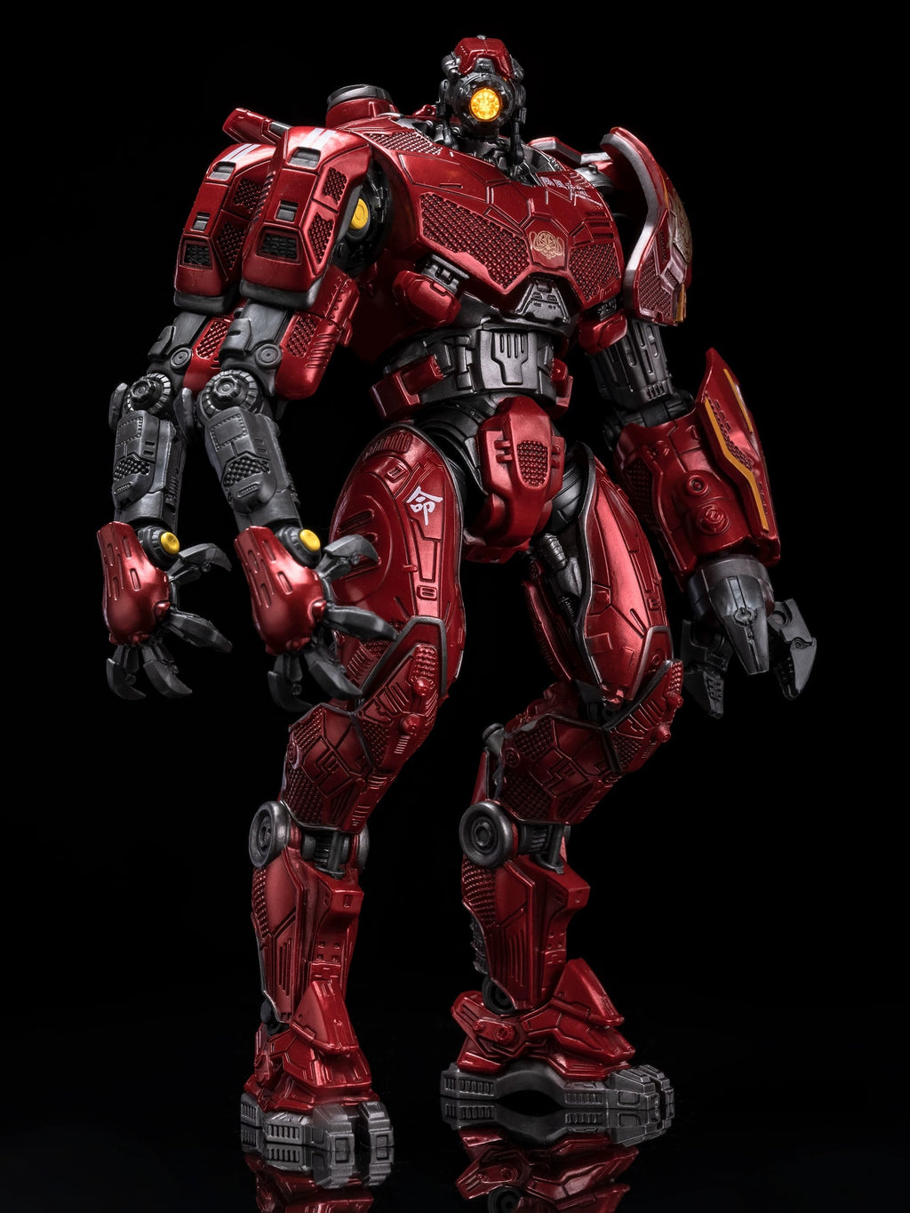 Pacific Rim Gipsy Danger Mecha Action Figure - Fully Poseable 8" Robot Model Toy with LED Lights & Accessories, Perfect Gift for Sci-Fi & Anime Fans