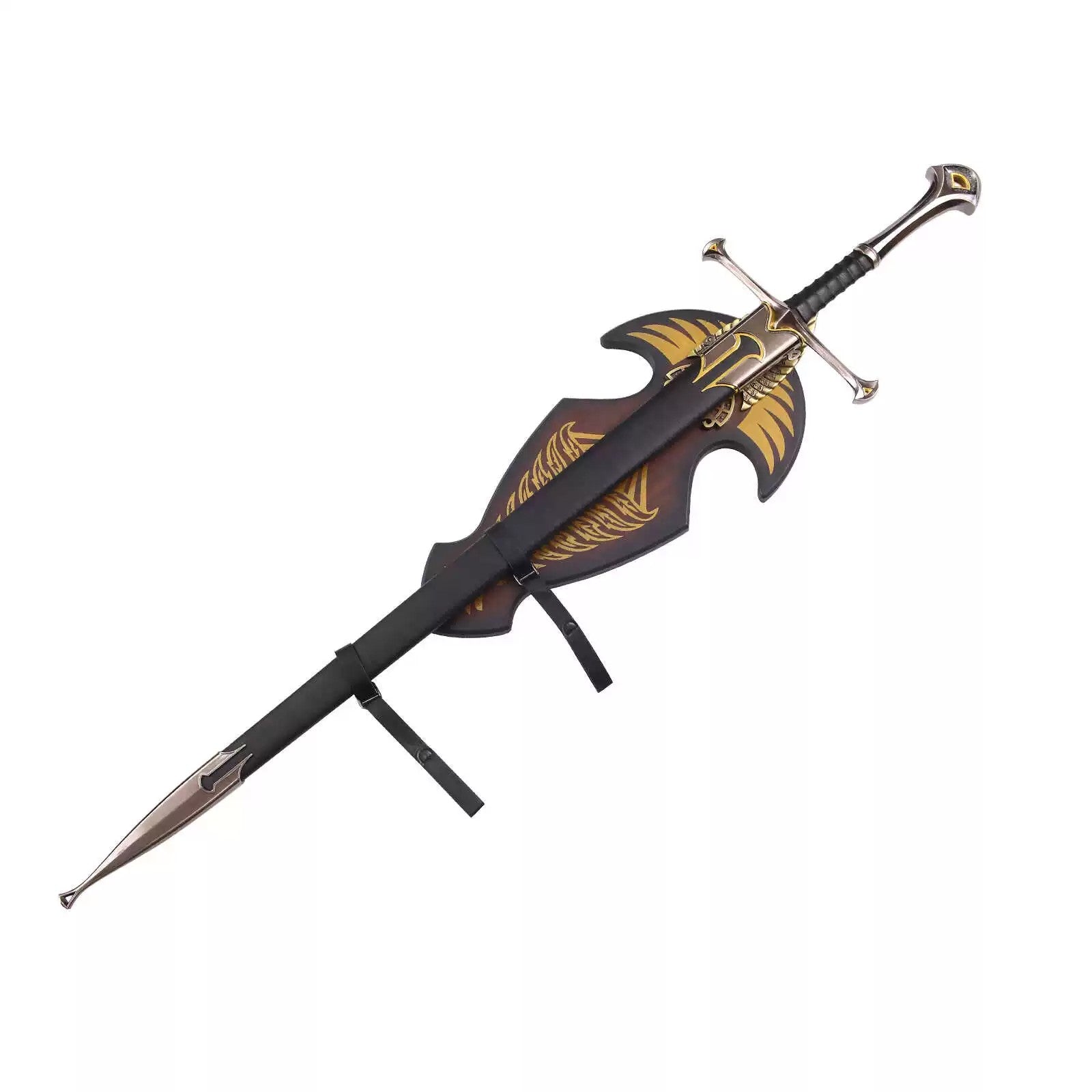The Lord of the Rings – Narsil Sword – Aragorn's Blade – Elendil's Heirloom – 1:1 Scale Full Metal – Unsharpened – Inscribed Edition