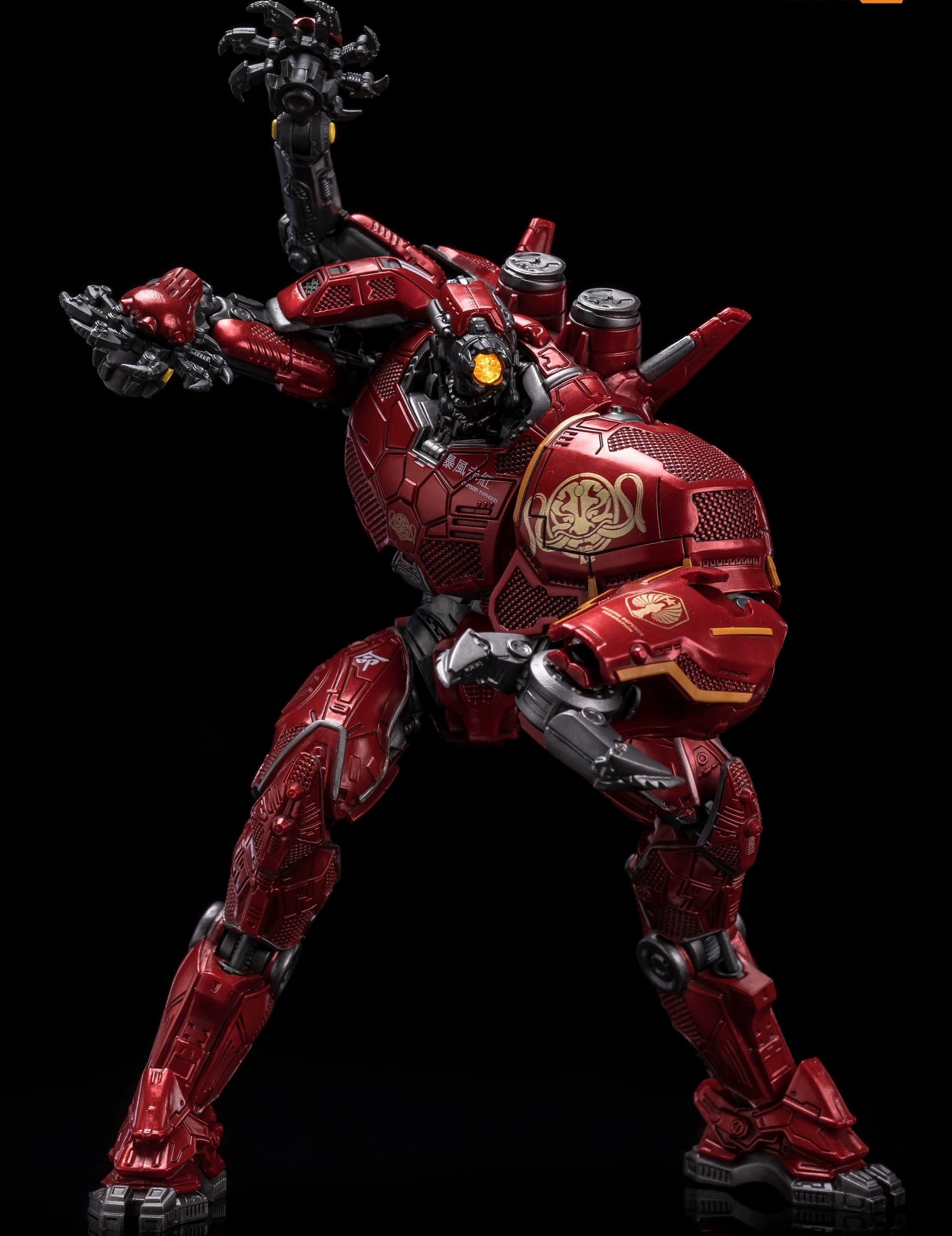 Pacific Rim Gipsy Danger Mecha Action Figure - Fully Poseable 8" Robot Model Toy with LED Lights & Accessories, Perfect Gift for Sci-Fi & Anime Fans