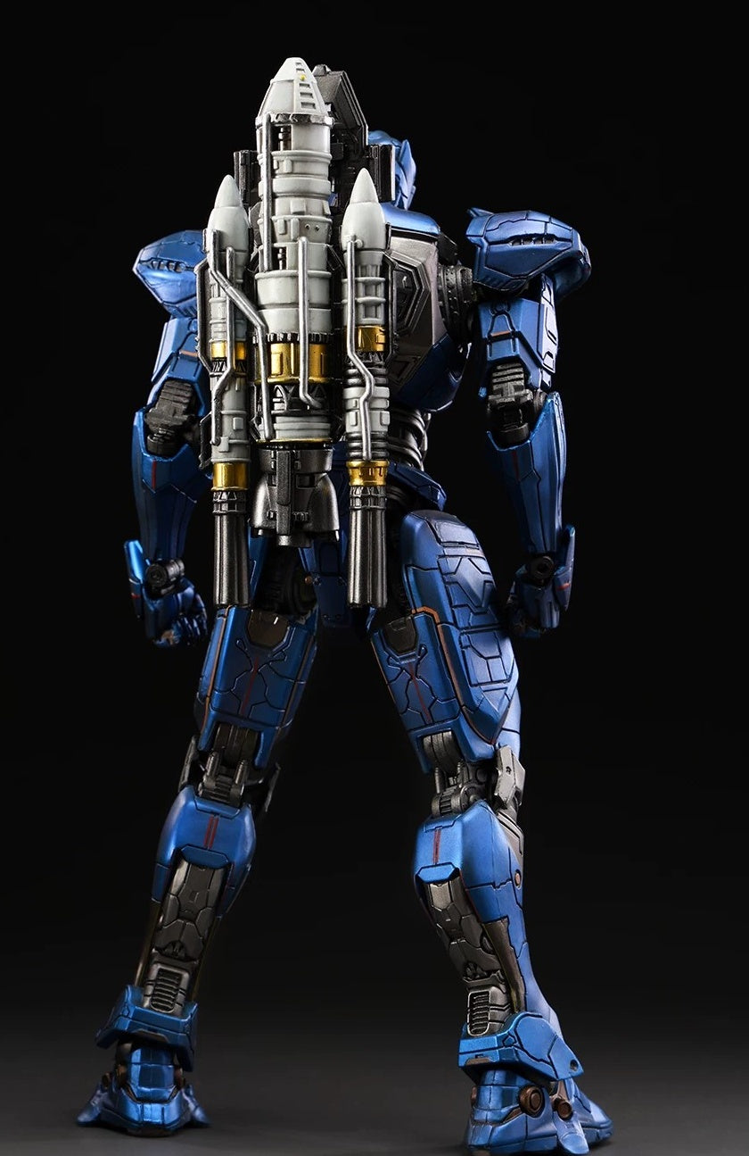 Pacific Rim Gipsy Danger Mecha Action Figure - Fully Poseable 8" Robot Model Toy with LED Lights & Accessories, Perfect Gift for Sci-Fi & Anime Fans