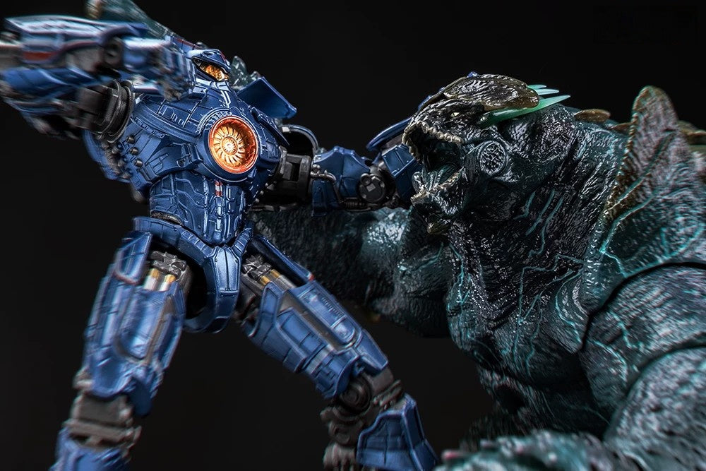 Pacific Rim Gipsy Danger Mecha Action Figure - Fully Poseable 8" Robot Model Toy with LED Lights & Accessories, Perfect Gift for Sci-Fi & Anime Fans