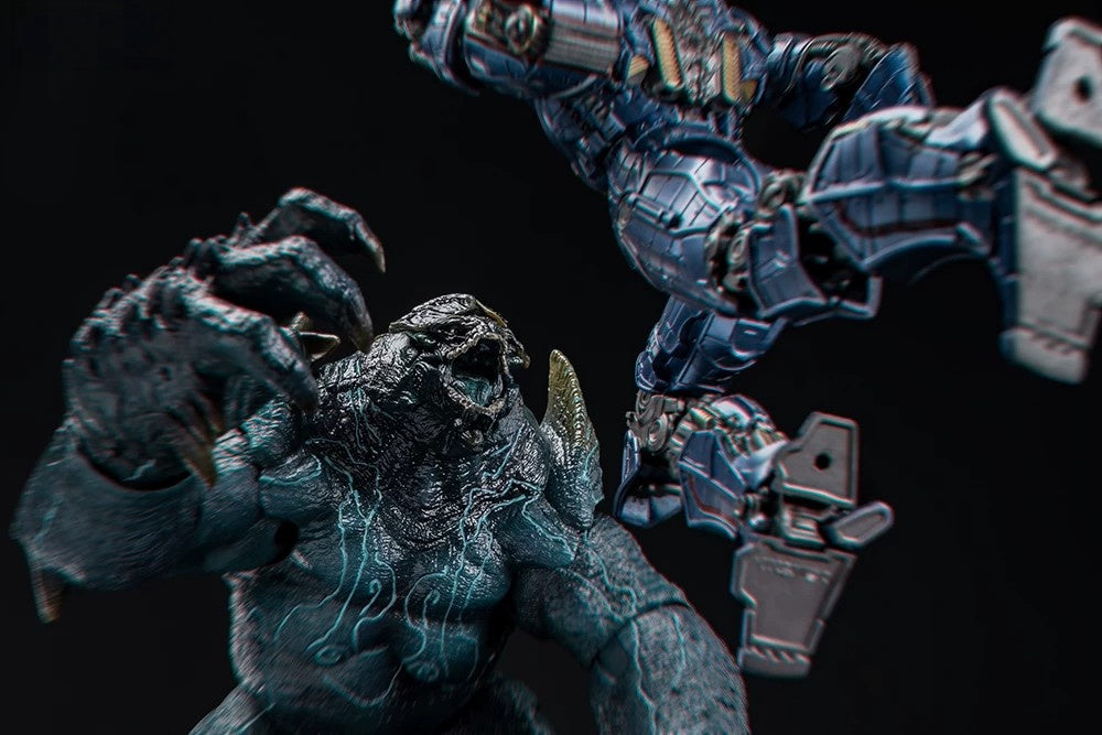 Pacific Rim Gipsy Danger Mecha Action Figure - Fully Poseable 8" Robot Model Toy with LED Lights & Accessories, Perfect Gift for Sci-Fi & Anime Fans