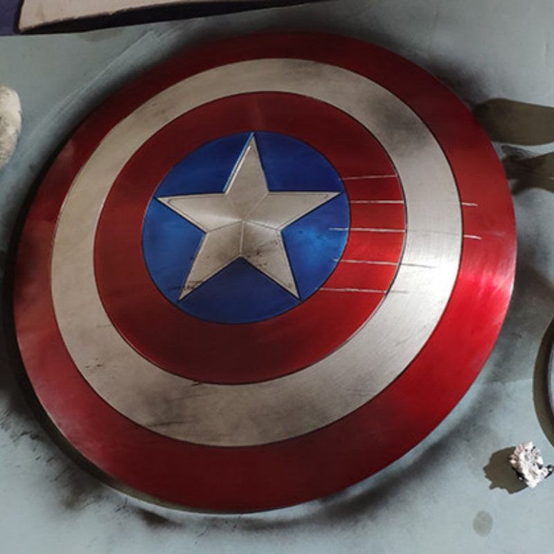 Captain America Shield 2.0 - Full Metal 1:1 Scale Aluminum Reforged Shield - Marvel Hero Prop Replica