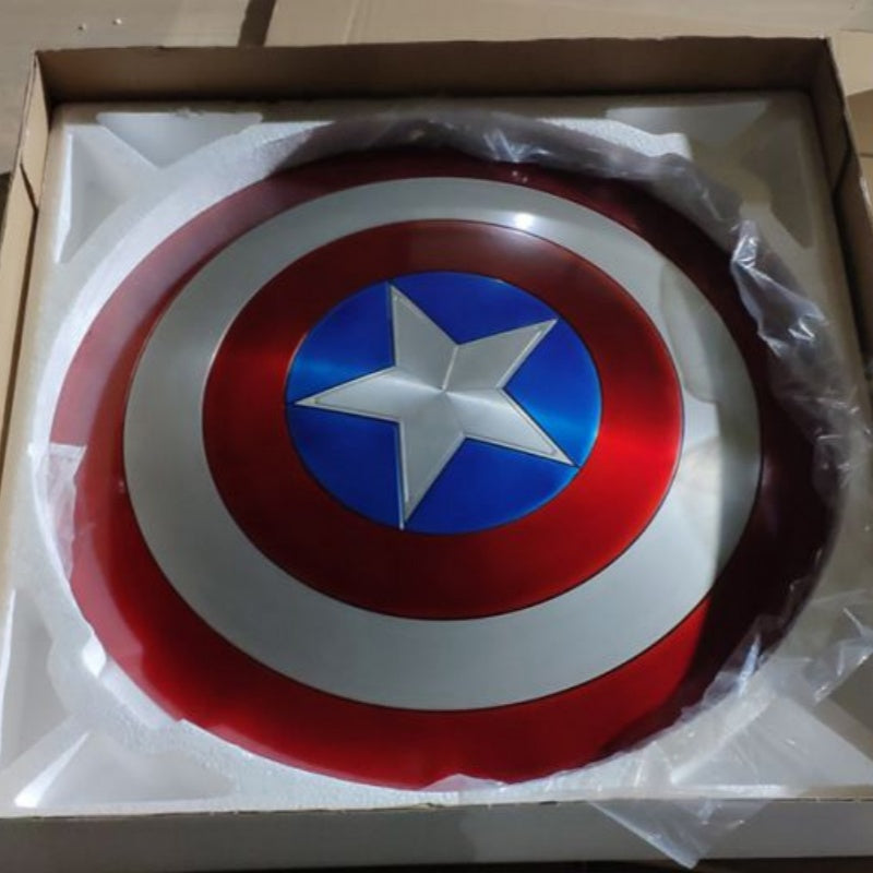 Captain America Shield 2.0 - Full Metal 1:1 Scale Aluminum Reforged Shield - Marvel Hero Prop Replica